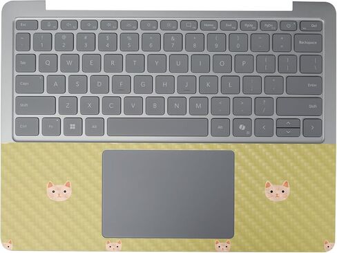 جلد الكمبيوتر المحمول من ألياف الكربون متوافقة مع Microsoft Surface Laptop 8 13 "(2025) - شبكة Cat - غطاء ملصق واقي فينيل 3M - سهلة الاستخدام | in Saudi Arabia