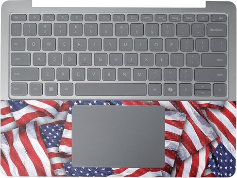 الجلد المحمول من ألياف الكربون المتوافقة مع Microsoft Surface Laptop 8 13 "(2025) - Patriot - Premium 3M Vinyl Protction Wrap Cover - يسهل تطبيقه | مصنوع في الولايات المتحدة الأمريكية بواسطة Mayyskins in Saudi Arabia