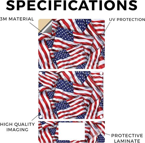 الجلد المحمول من ألياف الكربون المتوافقة مع Microsoft Surface Laptop 8 13 "(2025) - Patriot - Premium 3M Vinyl Protction Wrap Cover - يسهل تطبيقه | مصنوع في الولايات المتحدة الأمريكية بواسطة Mayyskins in Saudi Arabia