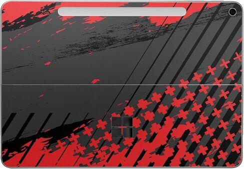 جهاز لوحي متمرس مع Microsoft Surface Pro 12 "(2025) - Grunge Red - غطاء ملصق واقي فينيل 3M Premium 3M - سهل التطبيق في الولايات المتحدة الأمريكية بواسطة Mayyskins in Saudi Arabia