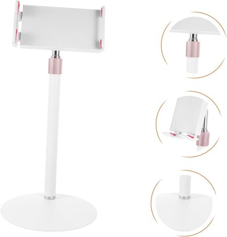 DOITOOL 1pc Tablet Holder for Multi-Functional Phone Support Stand White Shockproof Design for Tablets and Phones for Desks and Study Areas in Kuwait