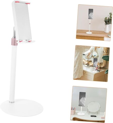 DOITOOL 1pc Tablet Holder for Multi-Functional Phone Support Stand White Shockproof Design for Tablets and Phones for Desks and Study Areas in Kuwait
