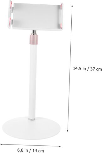 DOITOOL 1pc Tablet Holder for Multi-Functional Phone Support Stand White Shockproof Design for Tablets and Phones for Desks and Study Areas in Kuwait
