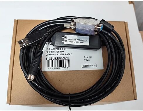 UC-PRG020-12A USB متوافق مع DVP تنزيل كبل اتصال الكبل كبل برمجة PLC Cable Dual Head 3 أمتار in Saudi Arabia