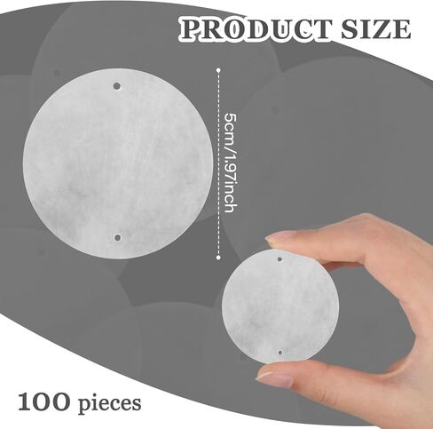 100PCS White Capiz Shells, 2 Inch Round Natural Sea Shells with 2 Holes for Wind Chimes, DIY Crafts & Handmade, Curtains, Home Decor, Wedding and Beach Themed Projects in Kuwait