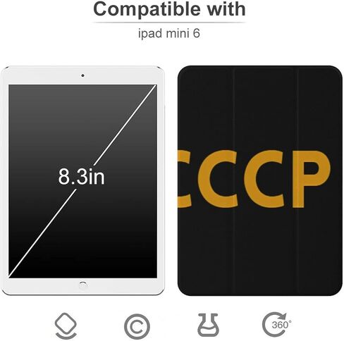CCCP - حالة الاتحاد السوفيتي مع حامل القلم Trifold Slim خفيف الوزن متوافق مع iPad Mini 4/5/6 Mini4/5 （7.9in） in Kuwait
