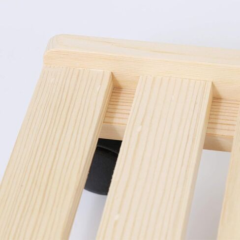 CPU Stand Mobile Desktop Tower CPU Case Floor Stand Wooden CPU Holder with 4 Caster Wheels and Three-Sided Baffle Protection (Large) in Saudi Arabia