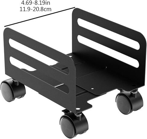 حامل كمبيوتر CPU Stand PC ، برج الكمبيوتر الشخصي و CPU حامل ، حامل للكمبيوتر الشخصي القابل للتعديل والهاتف المحمول مع عجلات ، عرض قابل للتعديل in Saudi Arabia