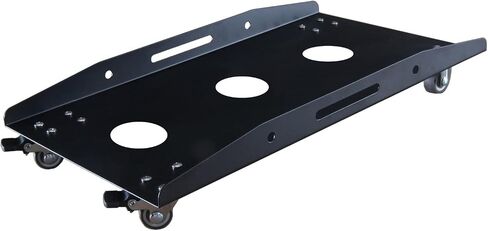 CPU Stand PC Tower Sand Under Desk, Metal CPU Stand Cart, Mobile PC Case Stand with Locking Casters Wheels, CPU Raise (Black) in Saudi Arabia