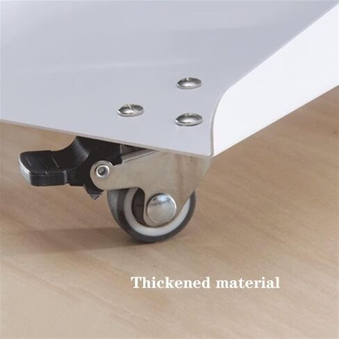 CPU Stand PC Tower Sand Under Desk, Metal CPU Stand Cart, Mobile PC Case Stand with Locking Casters Wheels, CPU Raise (Black) in Saudi Arabia