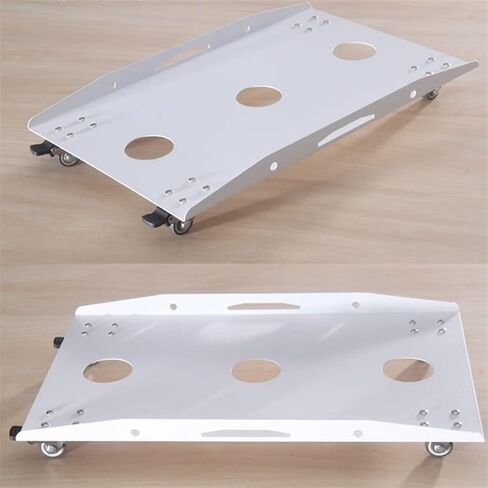 CPU Stand PC Tower Sand Under Desk, Metal CPU Stand Cart, Mobile PC Case Stand with Locking Casters Wheels, CPU Raise (Black) in Saudi Arabia