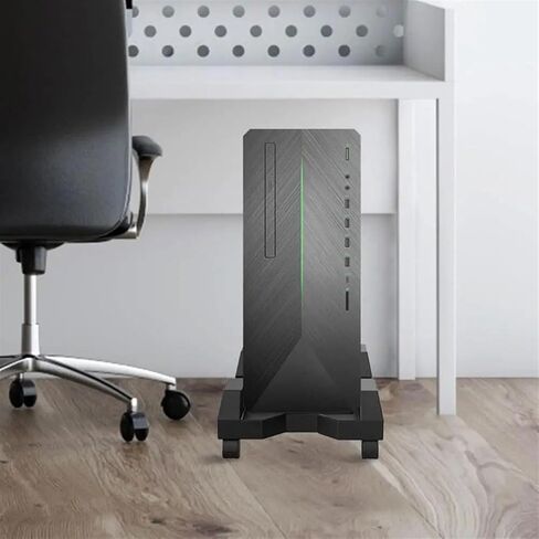 CPU Stand Mobile CPU Stand Desktop CPU Hosting Bracket Under Desk with Rolling Caster Wheels pc Mainframe Rack for Home Office in Saudi Arabia