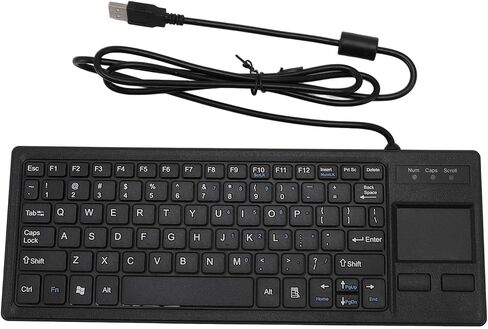 لوحة مفاتيح Mechnical USB مع لوحة اللمس ، لوحة مفاتيح USB 2.0 اللمس السلكية ، لوحة مفاتيح سلكية محمولة مقاومة للماء مقاوم للمخطط للكمبيوتر المحمول. in Saudi Arabia