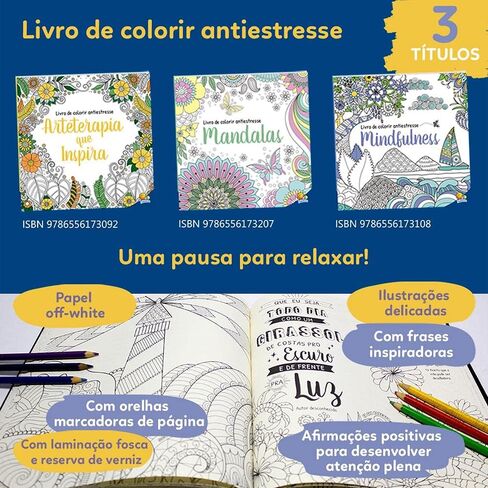 Livro de Colorir Antiestresse: Arteterapia Que Inspira in Kuwait