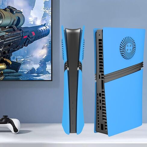 Cover Plates with Cooling Vents for PS5 Pro Digital Edition, Matte Faceplate Compatible with PlayStation 5 Pro Console Protective Replacement Face Plates Panels (Starlight Blue) in Kuwait