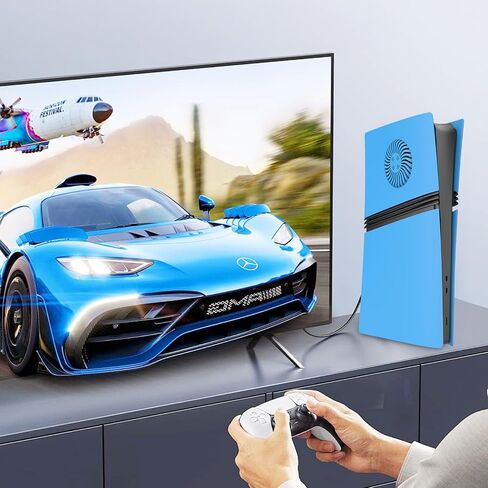 Cover Plates with Cooling Vents for PS5 Pro Digital Edition, Matte Faceplate Compatible with PlayStation 5 Pro Console Protective Replacement Face Plates Panels (Starlight Blue) in Kuwait