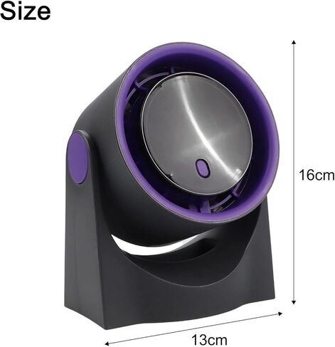 مروحة متداولة مصغرة مع USB شحن السرعة الرقمية التحكم في التشغيل الهادئ للاستخدام في الهواء الطلق الداخلي (قهوة الحليب) in Kuwait