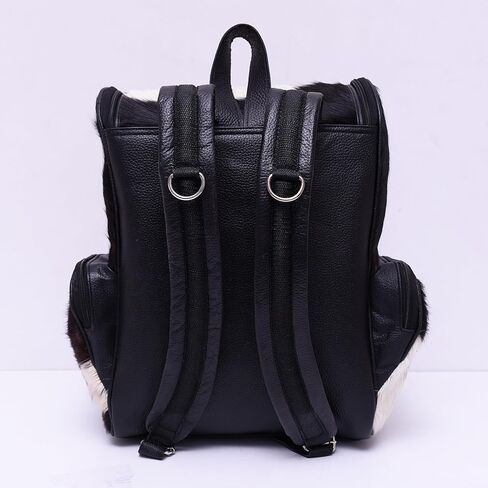 CHAYELL Small Cowhide Backpack for Women & Men - Rich Natural Patina, Flawless Function, Premium Leather Cowhide Diaper Bag Backpack - Boho Cow Hide Back Pack for Work, Travel, and a Lifetime of Style in Kuwait