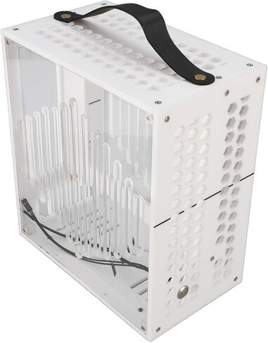 Focket ITX Computer Case, Mini Tower Chassis with Transparent Acrylic Panels for Mini ITX Board Boards to Use 170x170mm, Graphics Card Holder 190mm, Portable Design in Kuwait