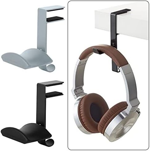 Mount Universal Office Langer Gaming Maming STAND BRACKET DISPLAY RACK HEADSET CLAMP CLAMP CLAMP (اللون: أسود) in Saudi Arabia