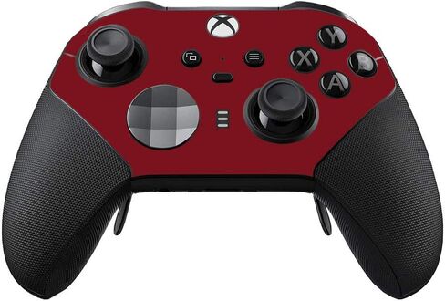 Mayyskins Skin متوافق مع جهاز التحكم Series 2 Elite Series 2 - Solid Burgundy | غلاف الالتفاف الواقي ، الدائم ، والفريد من نوعه | من السهل تطبيق الأنماط وإزالتها وتغييرها | صنع في الولايات المتحدة in Kuwait
