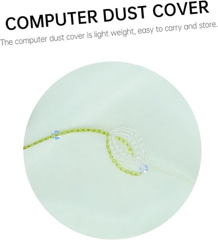 7pcs دانتيل تغطية كمبيوتر مجموعة تصميم الأزهار واقي إثبات الغبار لشاشات سطح المكتب مناسبة للمنزل والمكاتب استخدام أغطية شاشة الدانتيل الأنيقة in Kuwait