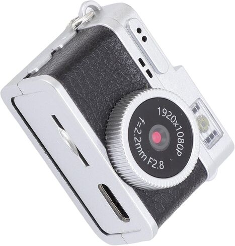 كاميرا Sanpyl Mini Keychain ، FHD 1080p الكاميرا الرقمية الرجعية ، كاميرات فيديو صغيرة مضغوطة مع مصباح ملء LED ، للتصوير الفوتوغرافي في الهواء الطلق (أسود) in Saudi Arabia