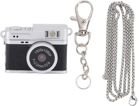كاميرا Sanpyl Mini Keychain ، FHD 1080p الكاميرا الرقمية الرجعية ، كاميرات فيديو صغيرة مضغوطة مع مصباح ملء LED ، للتصوير الفوتوغرافي في الهواء الطلق (أسود) in Kuwait