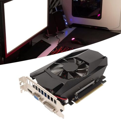 ZJchao High Performance Hd7670 4Gb Gddr5 Graphics Card with 128Bit Core Frequency Video Graphics Card Design Single Fan Cooling System Computer Graphics Cards for Gaming Pc in Saudi Arabia