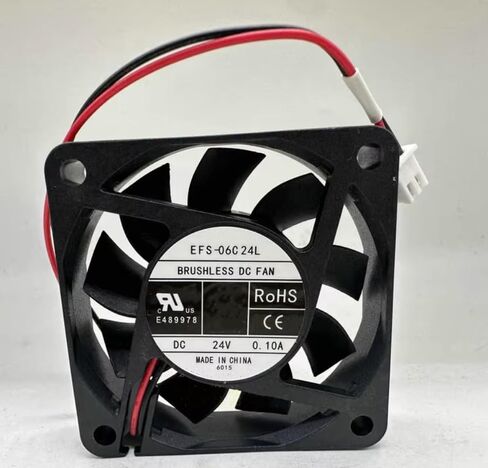 EFS-06C24L DC 24V 0.10A 60x60x15mm 2-Wire Cooling Fan in Saudi Arabia
