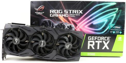 ASUS GeForce RTX 2080 O8G ROG STRIX OC EDITION GDDR6 HDMI DP 1.4 TYPE-C GRASTS (ROG-STRIX-RTX20-O8G-GAMING) (متجدد) in Saudi Arabia