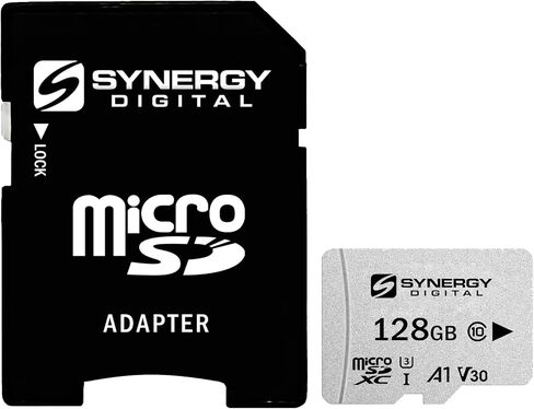 Synergy Digital 128GB Micro SDXC Secure Digital UHS-I Memory Cards, Compatible with Samsung Galaxy S 7 Edge Cell Phone - Class 10, U3, 100MB/s, 300 Series - Pack of 3 in Saudi Arabia