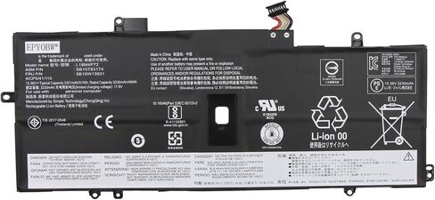 بطارية L18M4P72 المحمول 51WH متوافقة مع Lenovo ThinkPad X1 Yoga 4th Gen/ThinkPad X1 Yoga 5th Gen/ThinkPad X1 Carbon 7th Gen/ThinkPad X1 Carbon 8th Gen Series L18L4P71 L18C4P71 in Kuwait