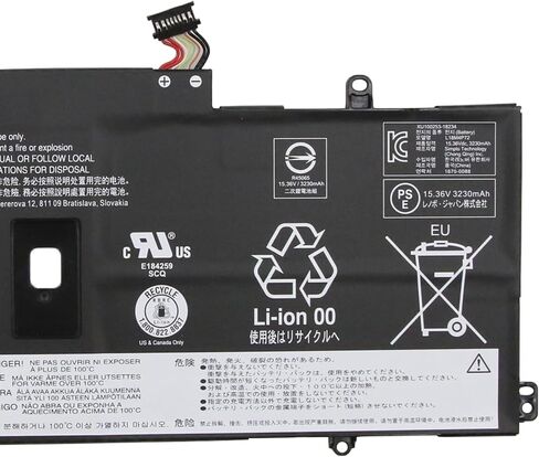 بطارية L18M4P72 المحمول 51WH متوافقة مع Lenovo ThinkPad X1 Yoga 4th Gen/ThinkPad X1 Yoga 5th Gen/ThinkPad X1 Carbon 7th Gen/ThinkPad X1 Carbon 8th Gen Series L18L4P71 L18C4P71 in Kuwait