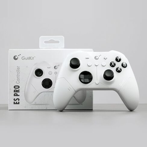 GuliKit ES PRO Wireless PC Gaming Controller for Switch 1/2, Windows/Android/Mac/Steam Deck with 3.25ms Low Latency, Magnetic TMR Joysticks, Switch1/2 Wake-Up, Tactile Switch D-pad - Black in Saudi Arabia