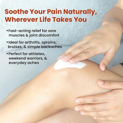 مرهم طبيعي للعناية بالبشرة من جرين جو، لتخفيف الآلام مع زهرة الأرنيكا، علبة سفر بحجم 0.7 أونصة، 4 عبوات in Kuwait