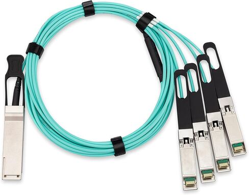 Compatible with NVIDIA MFA7A50-C020 100G QSFP28 to 4xSFP28 20m Breakout Active Optical Cable (AOC) in Saudi Arabia