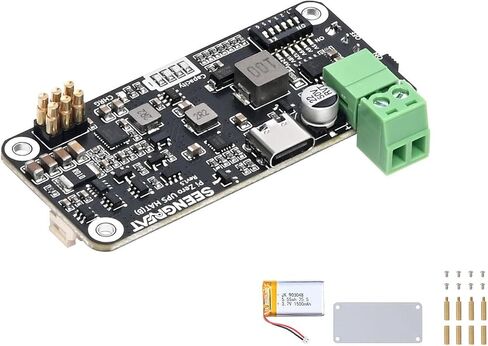 PI Zero UPS HAT مع شحن الطاقة الشمسية و MPPT | لوحة إمداد الطاقة غير المنقطعة للتوت PI Zero W/WH/2W | قبعة مراقبة البطارية في الوقت الحقيقي in Kuwait