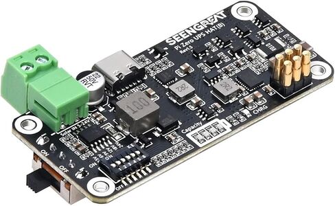 PI Zero UPS HAT مع شحن الطاقة الشمسية و MPPT | لوحة إمداد الطاقة غير المنقطعة للتوت PI Zero W/WH/2W | قبعة مراقبة البطارية في الوقت الحقيقي in Kuwait