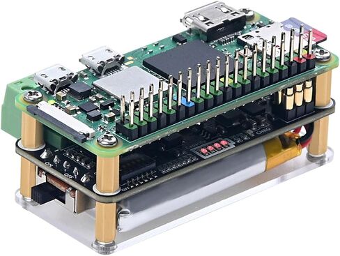 PI Zero UPS HAT مع شحن الطاقة الشمسية و MPPT | لوحة إمداد الطاقة غير المنقطعة للتوت PI Zero W/WH/2W | قبعة مراقبة البطارية في الوقت الحقيقي in Kuwait