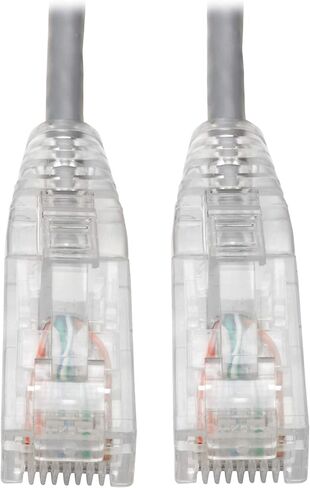 Tripp Lite Cat6 UTP Patch Cable (RJ45), M/M, Cat6 Ethernet Cable, Gigabit (1 Gbps), Molded, Slim, Gray, 8 in. (N201-S8N-GY) in Saudi Arabia