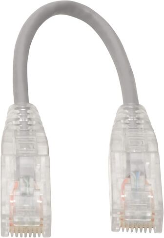 Tripp Lite Cat6 UTP Patch Cable (RJ45), M/M, Cat6 Ethernet Cable, Gigabit (1 Gbps), Molded, Slim, Gray, 8 in. (N201-S8N-GY) in Saudi Arabia