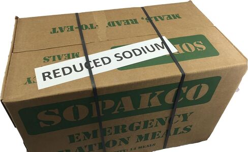 حالة من 14 Sopakco Sure -Pak Mre تقلص وجبات الحصص الطارئة الصوديوم - جاهزة لتناول مصنع مختومة ومختومة in Saudi Arabia