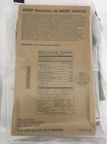 حالة من 14 Sopakco Sure -Pak Mre تقلص وجبات الحصص الطارئة الصوديوم - جاهزة لتناول مصنع مختومة ومختومة in Saudi Arabia