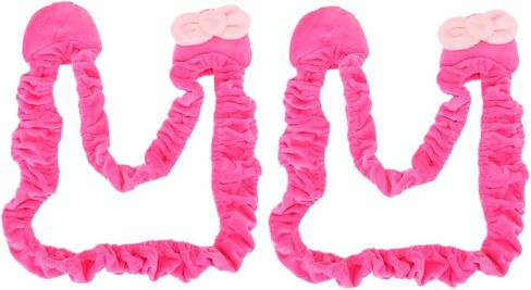 Mipcase 2pcs Pink Cartoon Monitor Cover for Desktop PC Elastic Dustproof Protective Sleeve Anti-Static Computer Monitor Case Suitable for Home and Office in Saudi Arabia