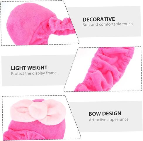 Mipcase 2pcs Pink Cartoon Monitor Cover for Desktop PC Elastic Dustproof Protective Sleeve Anti-Static Computer Monitor Case Suitable for Home and Office in Saudi Arabia