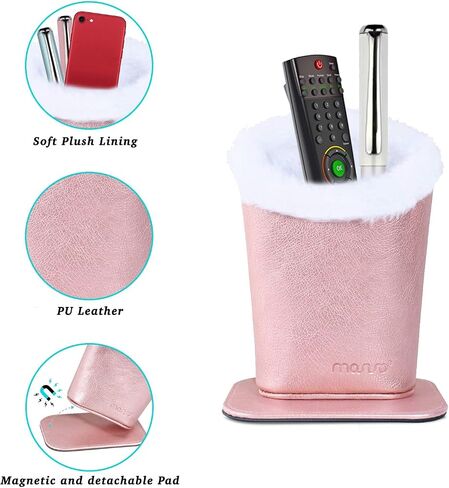 MOSISO Eyeglasses Holder Plush Lined PU Leather Stand Case&Monitor Dust Cover 26, 27, 28, 29 inch Anti-Static Dustproof LCD/LED/HD Panel Case Computer Screen Protective Sleeve, Pink&Rose Gold in Saudi Arabia