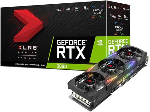 GIGABYTE PNY GeForce RTX 3090 24GB XLR8 Gaming Uprising Epic-X RGB Triple Fan Graphics Card in Saudi Arabia