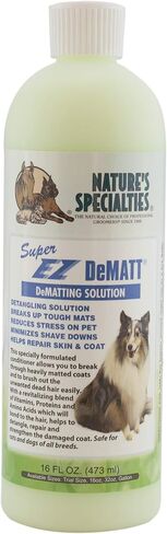 Nature's Specialties EZ Shed Ultra Concentrated Dog Conditioner for Pets, Makes up to 3 Gallons, Natural Choice for Professional Groomers, Deshedding Solution, Made in USA, 16 oz in Saudi Arabia