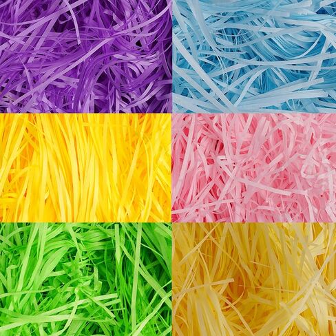 Uptotop 1/2LB Crinkle Cut Paper Shred Filler for Gift Wrapping Basket Filling, Birthday, Christmas, Thanksgiving, Wedding, Valentine's Day, Mother's Day, Pink in Saudi Arabia